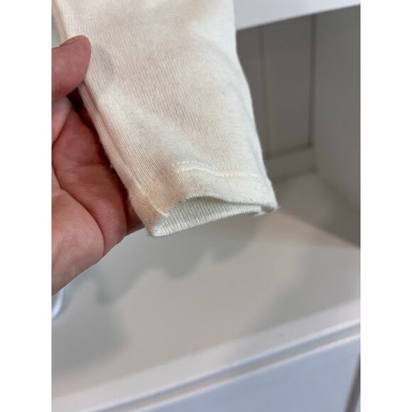 Belldini Small White Cowl Neck Top Embellished Glam Soft Stretch Knit Sweater - Picture 6 of 11